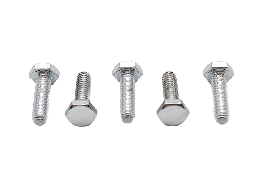 Hex Cap Bolts Chrome 1/4 inch x 7/8 inch