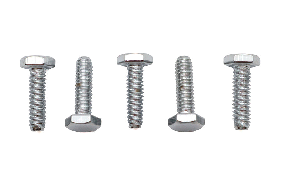 Hex Cap Bolts Chrome 1/4 inch x 7/8 inch