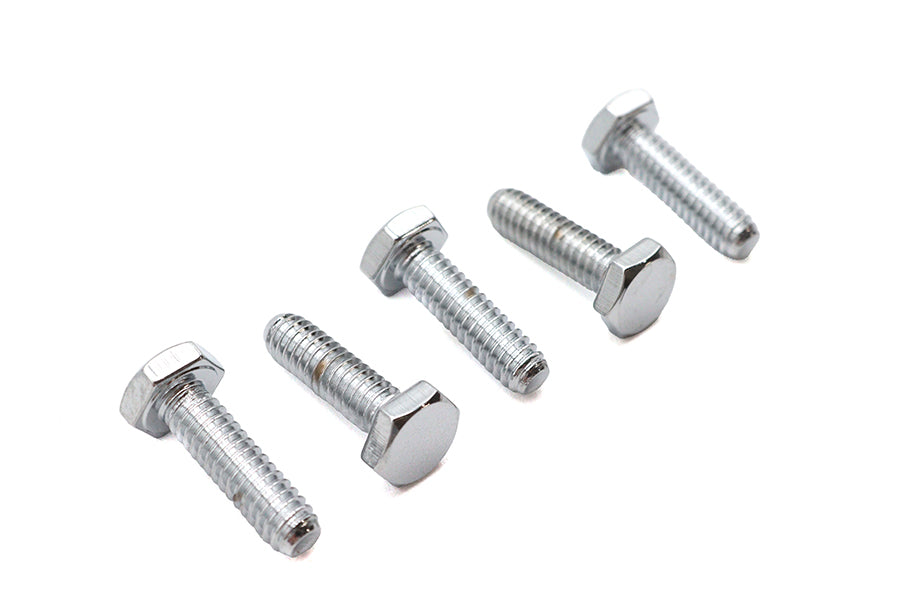 Hex Cap Bolts Chrome 1/4 inch x 7/8 inch