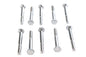 Hex Cap Bolts Chrome 1/4 inch x 2 inch