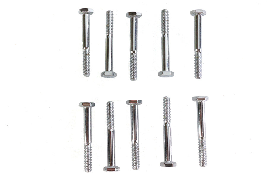 Hex Cap Bolts Chrome 1/4 inch x 2 inch