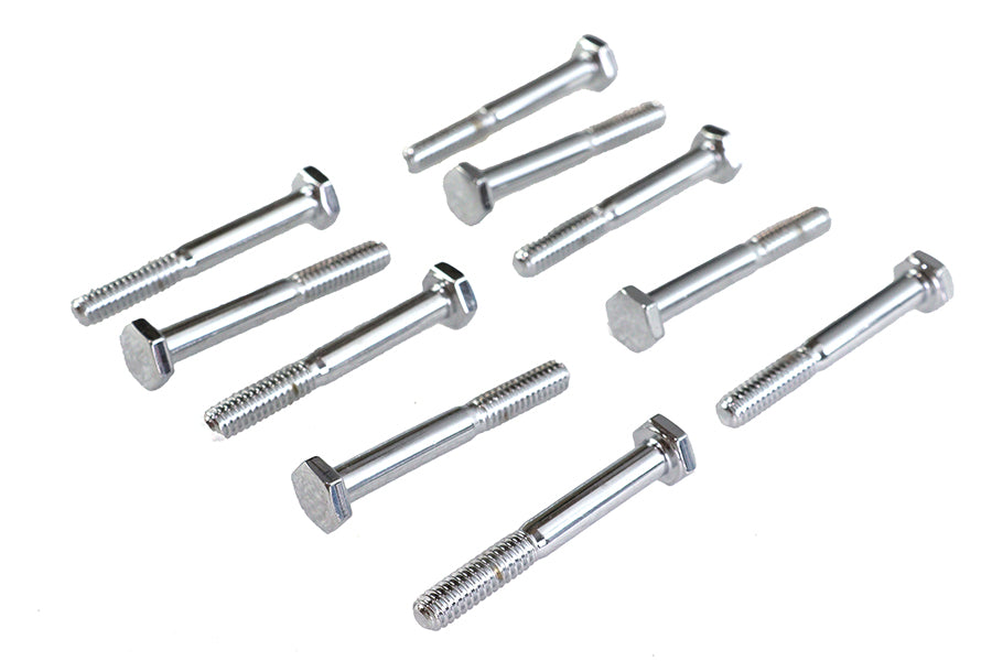 Hex Cap Bolts Chrome 1/4 inch x 2 inch
