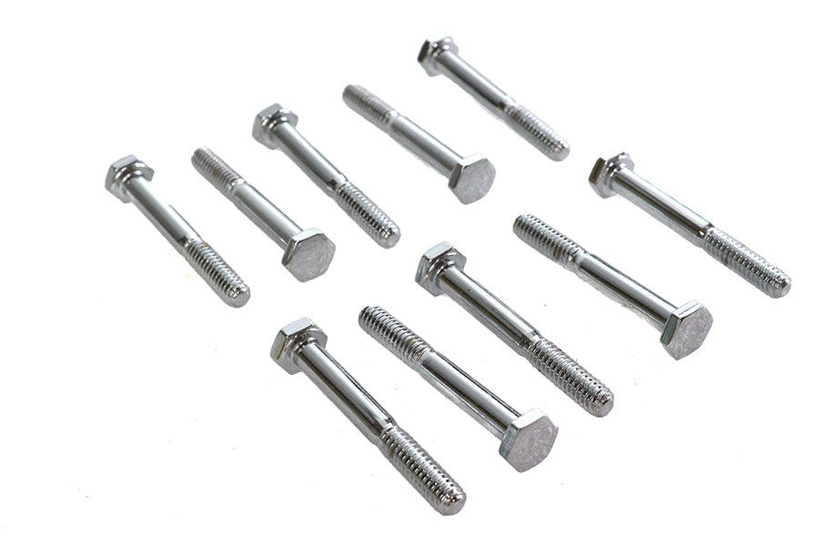 Hex Cap Bolts Chrome 1/4 inch x 2 inch
