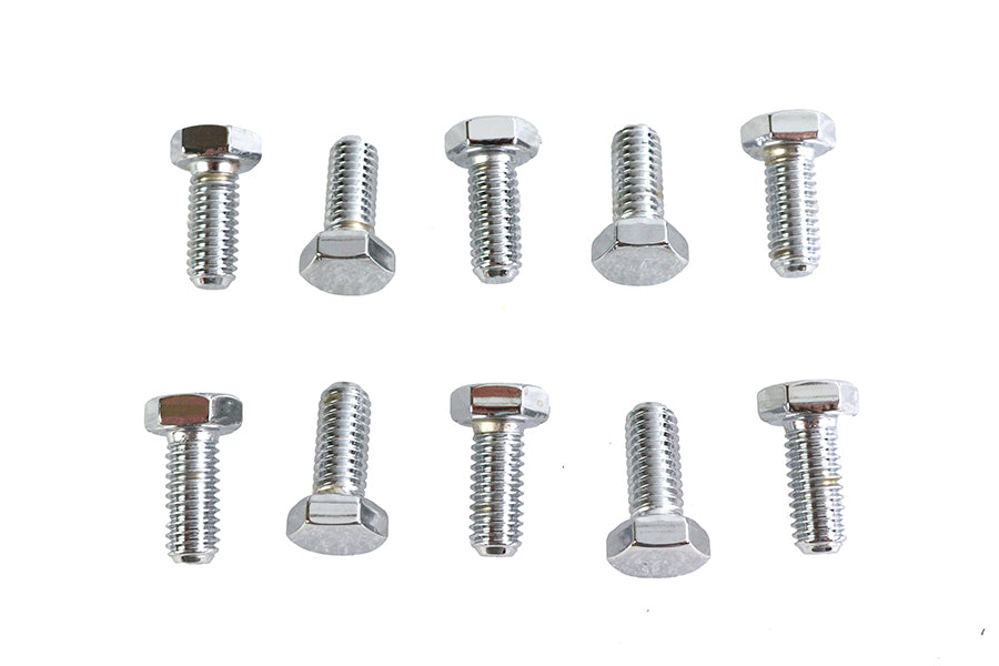 Hex Cap Bolts Chrome 5/16 inch x 3/4 inch