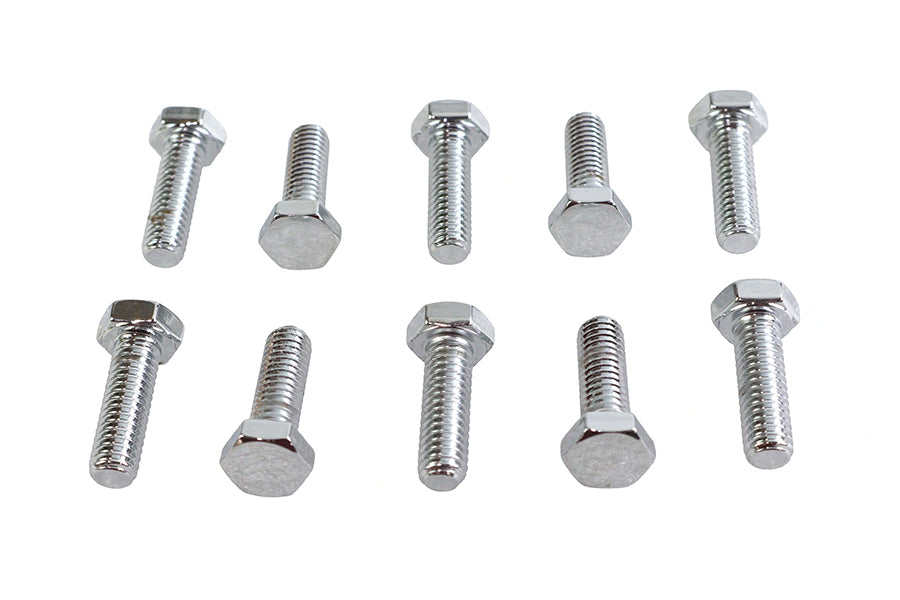 Hex Cap Bolts Chrome 5/16 inch x 1 inch