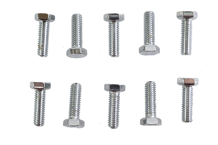 Hex Cap Bolts Chrome 5/16 inch x 1 inch