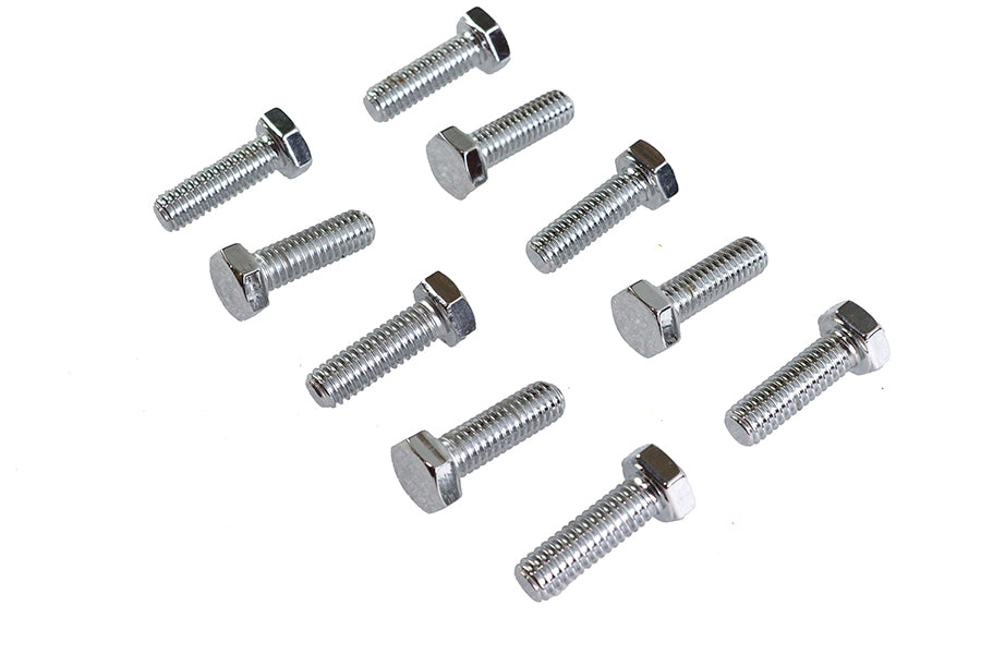 Hex Cap Bolts Chrome 5/16 inch x 1 inch