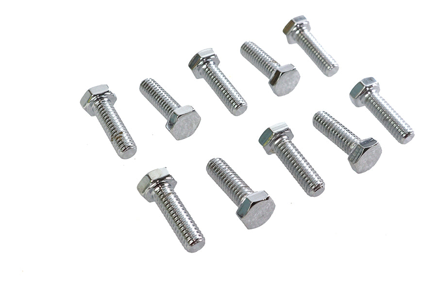 Hex Cap Bolts Chrome 5/16 inch x 1 inch