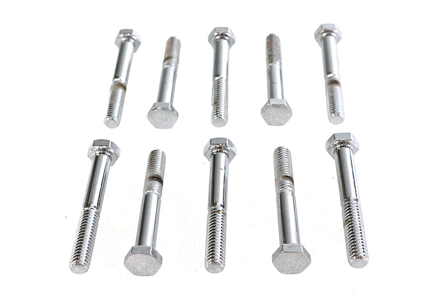 Hex Cap Bolts Chrome 5/16 inch x 2-1/4 inch