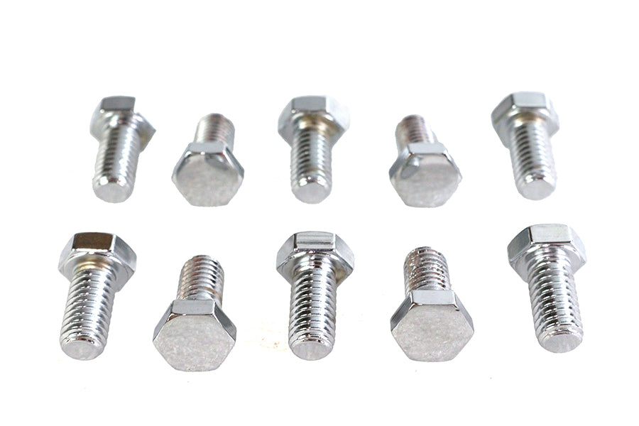 Hex Cap Bolts Chrome 3/8 inch x 3/4 inch