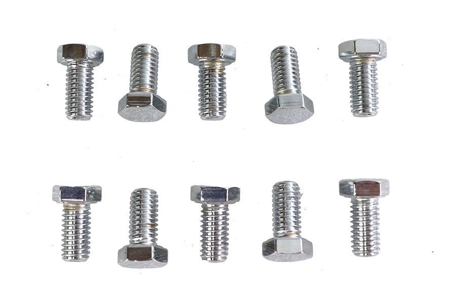 Hex Cap Bolts Chrome 3/8 inch x 3/4 inch