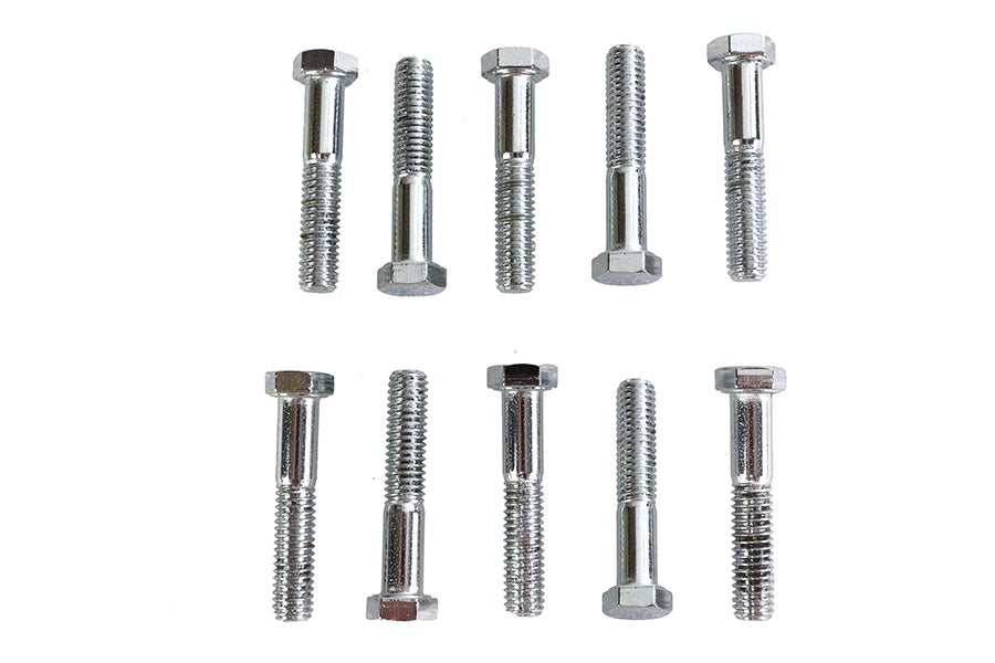 Hex Cap Bolts Chrome 3/8 inch x 2 inch