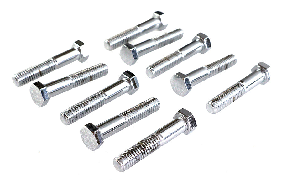 Hex Cap Bolts Chrome 3/8 inch x 2 inch