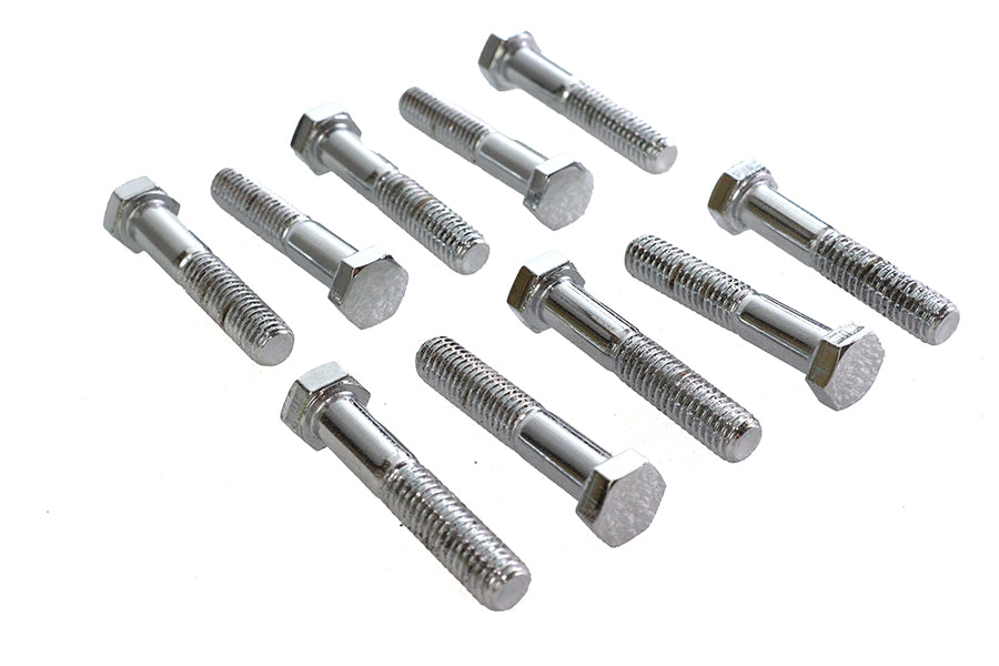 Hex Cap Bolts Chrome 3/8 inch x 2 inch
