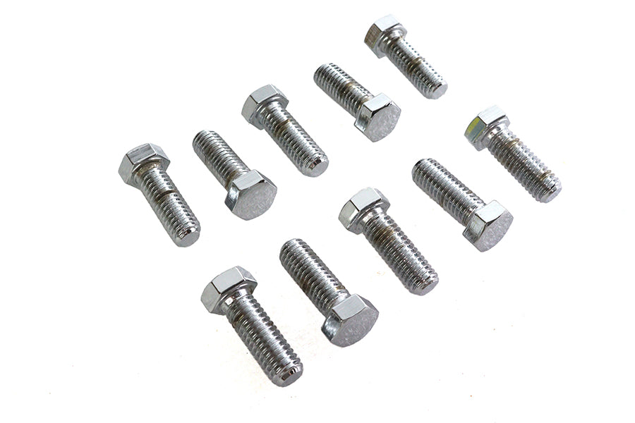 Hex Cap Bolts Chrome 7/16-14 X 1-1/4 inch