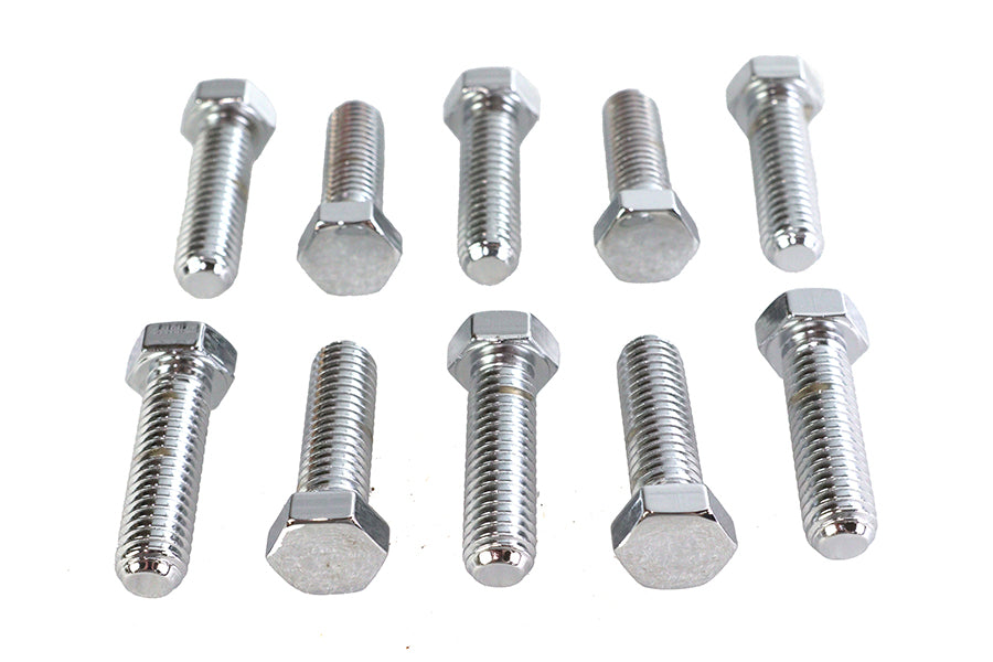 Hex Cap Bolts Chrome 7/16-14 X 1-1/2 inch