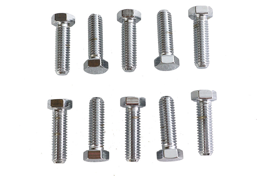 Hex Cap Bolts Chrome 7/16-14 X 1-1/2 inch