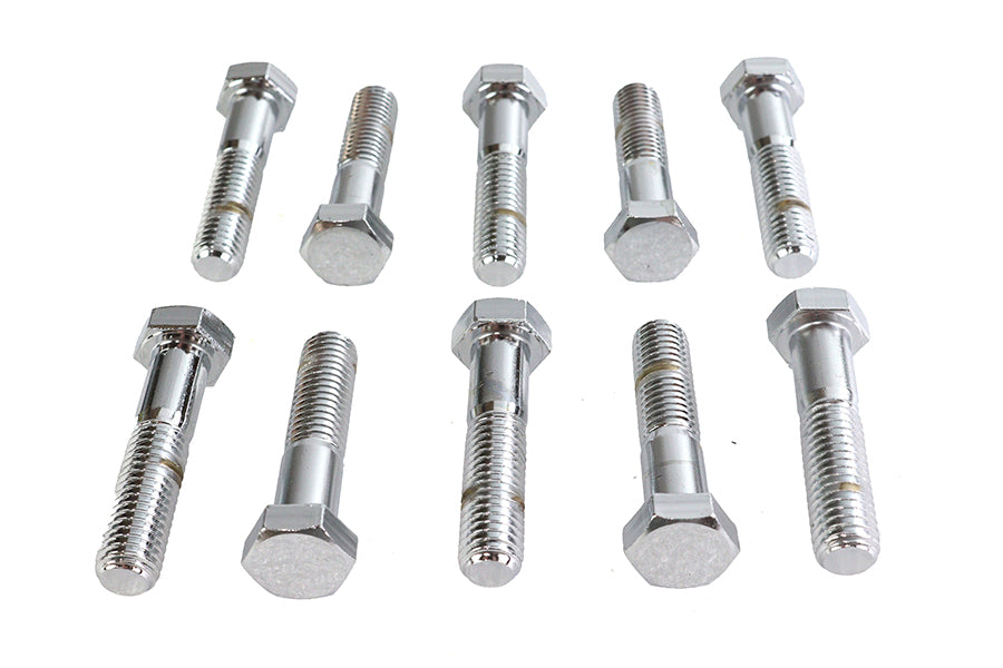 Hex Cap Bolts Chrome 1/2-13 X 2-1/4 inch