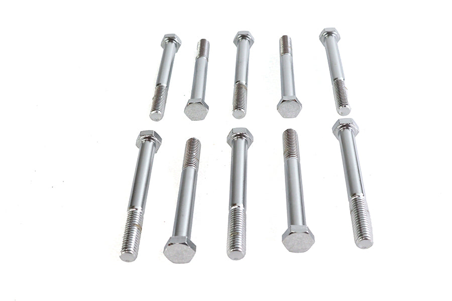 Hex Cap Bolt Chrome 3/8 inch X 3-1/2 inch