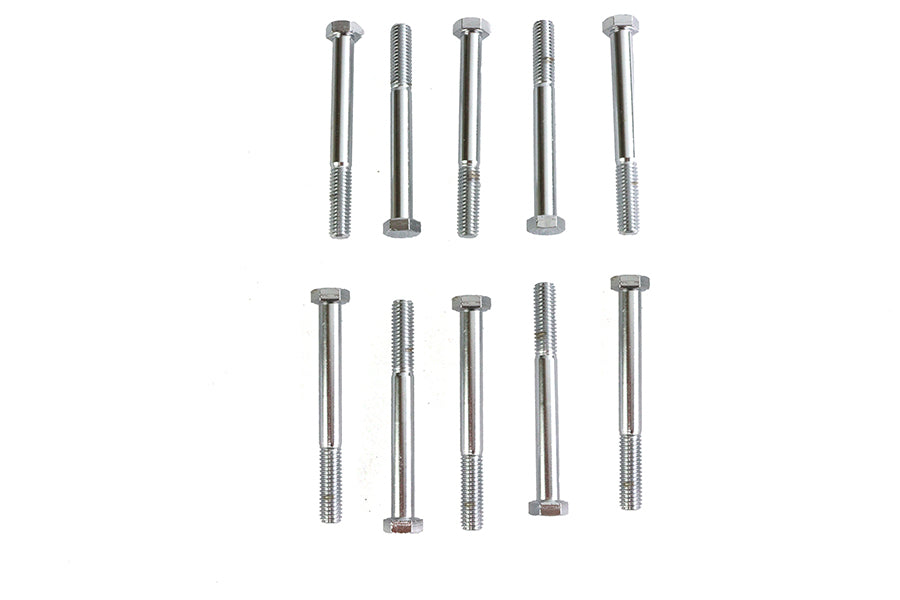 Hex Cap Bolt Chrome 3/8 inch X 3-1/2 inch