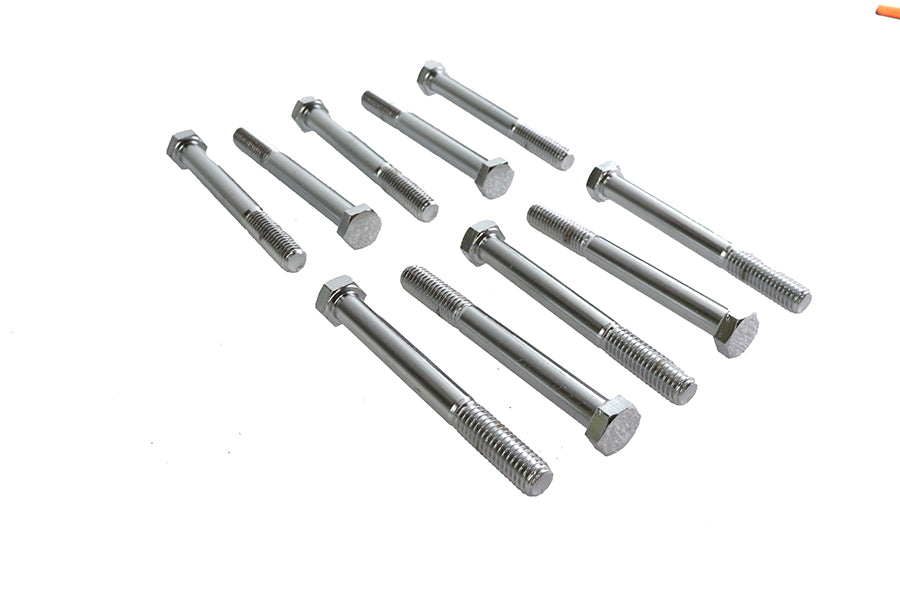 Hex Cap Bolt Chrome 3/8 inch X 3-1/2 inch