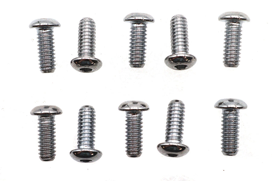 Allen Button Head Bolt Chrome 1/4 inch X 5/8 inch