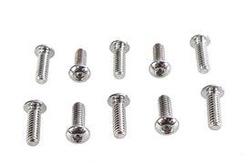 Allen Button Head Screws Chrome 1/4 inch X 3/4 inch