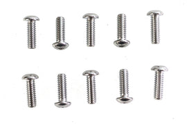Allen Button Head Screws Chrome 1/4 inch X 3/4 inch
