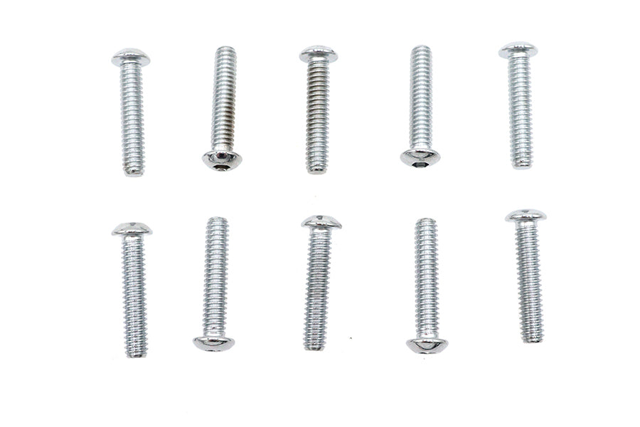Allen Button Head Screws Chrome 1/4 inch X 1-1/4 inch