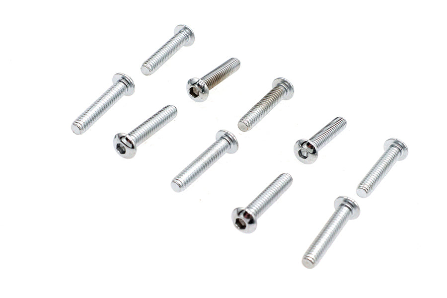 Allen Button Head Screws Chrome 1/4 inch X 1-1/4 inch