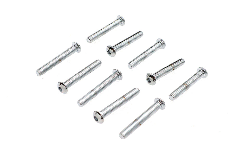 Allen Button Head Screws Chrome 1/4 inch X 1-3/4 inch