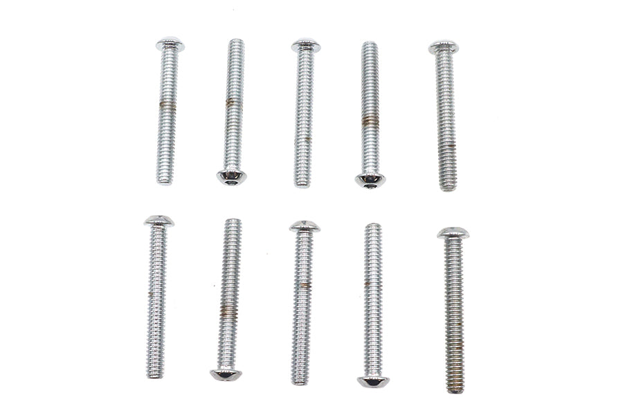 Allen Button Head Screws Chrome 1/4 inch X 2 inch