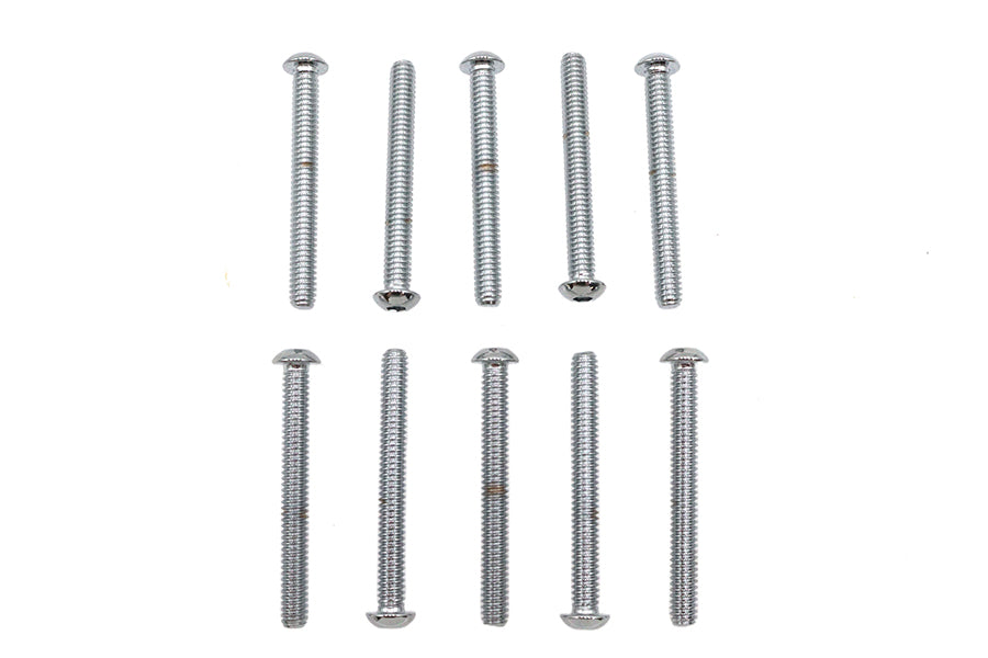Allen Button Head Screws Chrome 1/4 inch X 2-1/4 inch