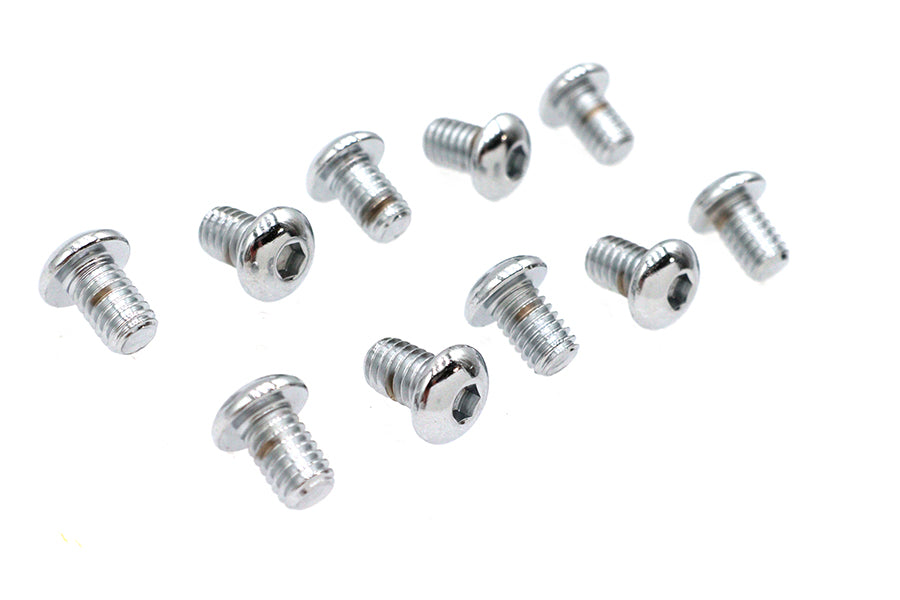 Allen Button Head Screws Chrome 5/16 inch X 1/2 inch