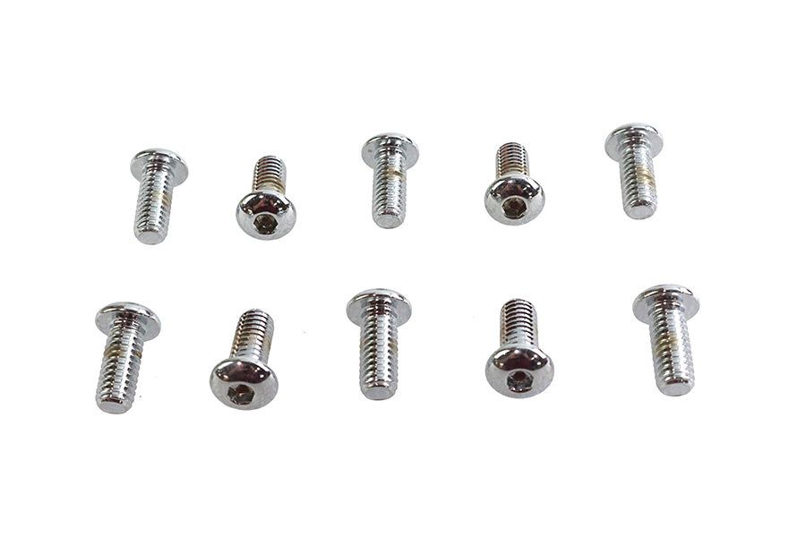 Allen Button Head Screws Chrome 5/16 inch X 3/4 inch