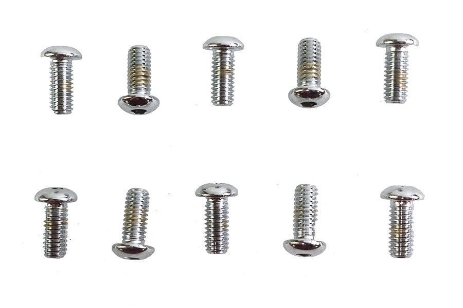 Allen Button Head Screws Chrome 5/16 inch X 3/4 inch