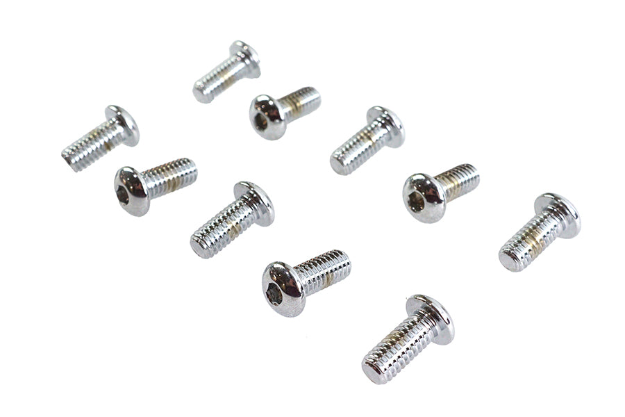 Allen Button Head Screws Chrome 5/16 inch X 3/4 inch