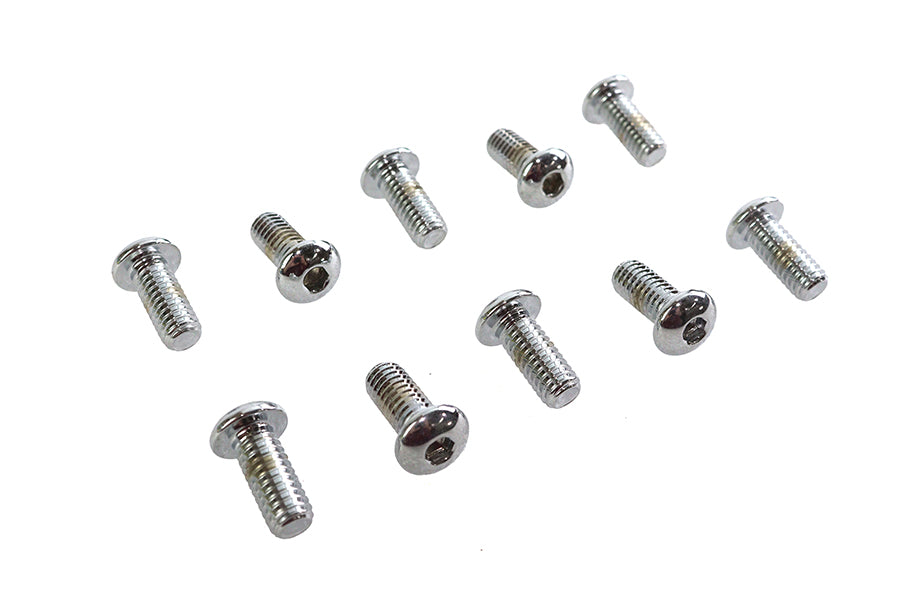 Allen Button Head Screws Chrome 5/16 inch X 3/4 inch