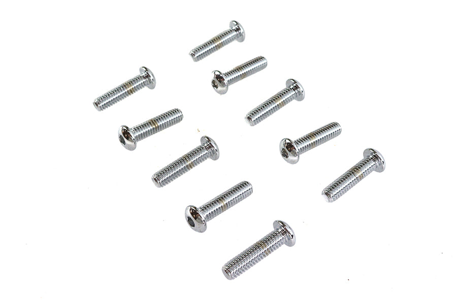 Allen Button Head Screws Chrome 5/16 inch X 1-1/4 inch