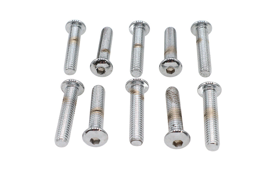 Allen Button Head Screws Chrome 5/16 inch X 1-1/2 inch