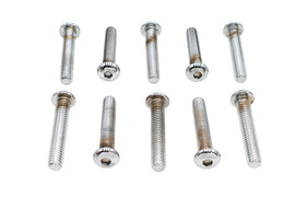 Allen Button Head Screws Chrome 5/16 inch X 1-3/4 inch