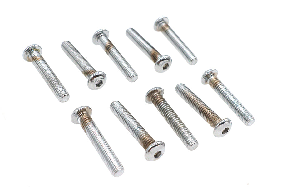 Allen Button Head Screws Chrome 5/16 inch X 1-3/4 inch