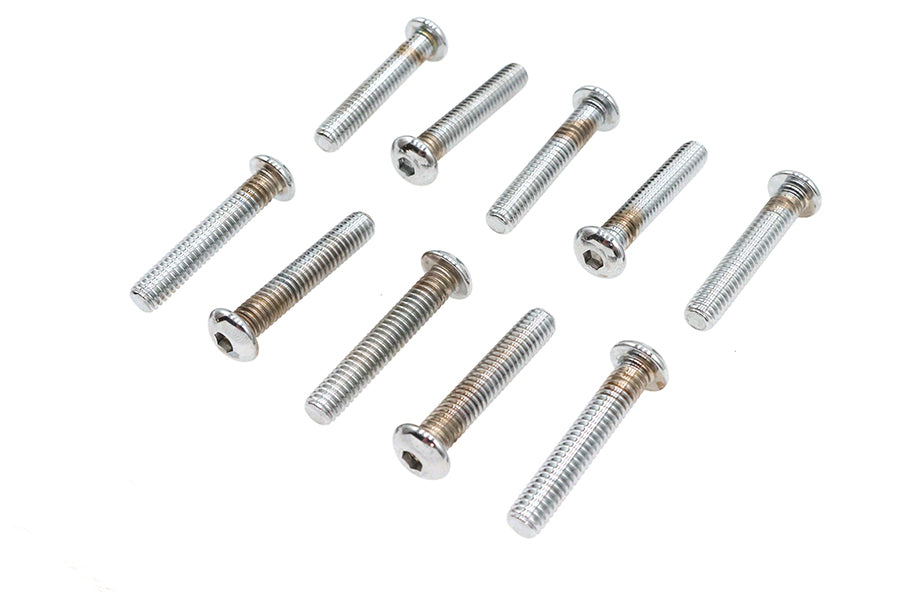 Allen Button Head Screws Chrome 5/16 inch X 1-3/4 inch