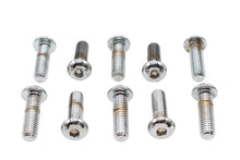 Load image into Gallery viewer, Allen Button Head Screws Chrome 3/8 inch X 1-1/4 inch