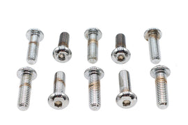 Allen Button Head Screws Chrome 3/8 inch X 1-1/4 inch