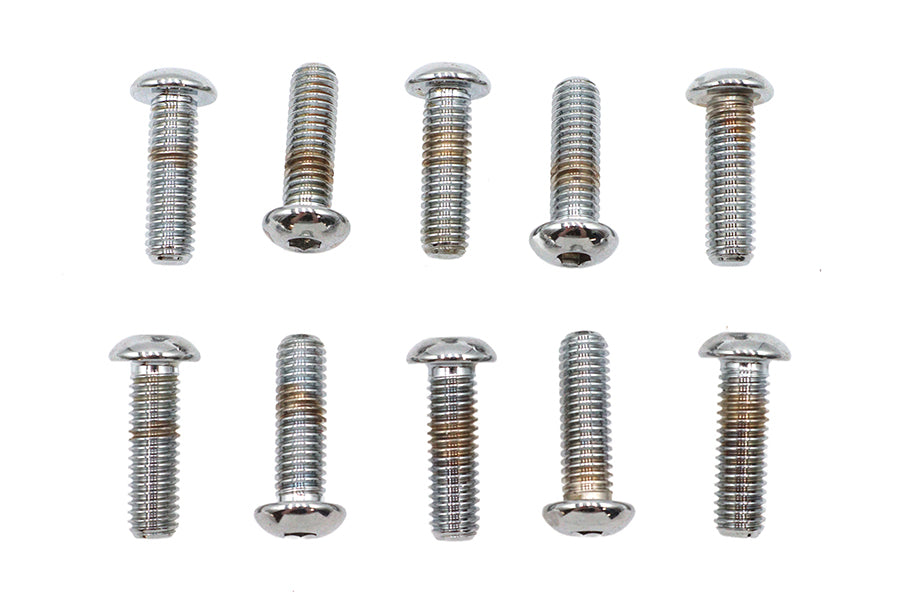 Allen Button Head Screws Chrome 3/8 inch X 1-1/4 inch