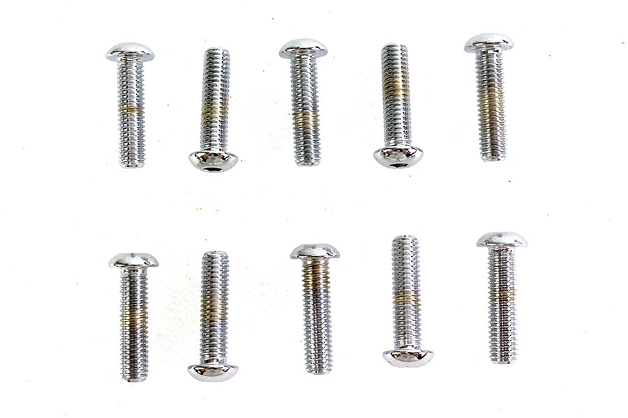Allen Button Head Screws Chrome 3/8 inch X 1-1/2 inch
