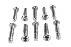 Allen Button Head Screws Chrome 3/8 inch-16 X 1-3/4 inch