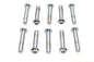 Allen Button Head Screws Chrome 3/8 inch-16 X 2 inch