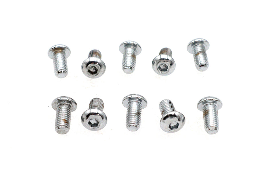 Allen Button Head Screws Chrome 1/4 inch X 1/2 inch